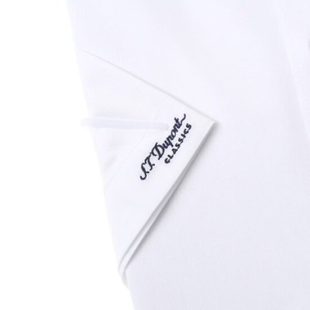 반소매 슬림핏 화이트 셔츠