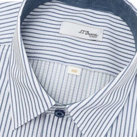 여름용 소재인 네이비 폴리써커 셔츠