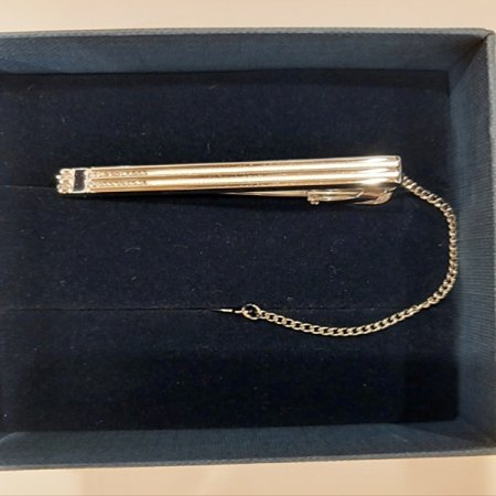 브로이어 블루 넥타이핀