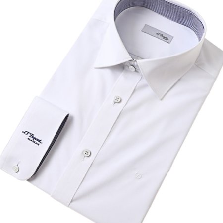 스트레치 화이트 일반핏 셔츠