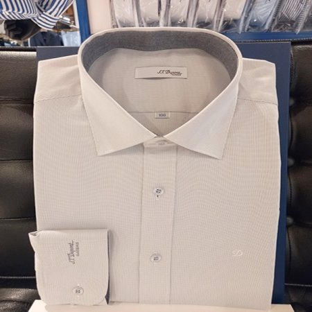 마이크로 줄도비 패턴의 뱀부소재셔츠