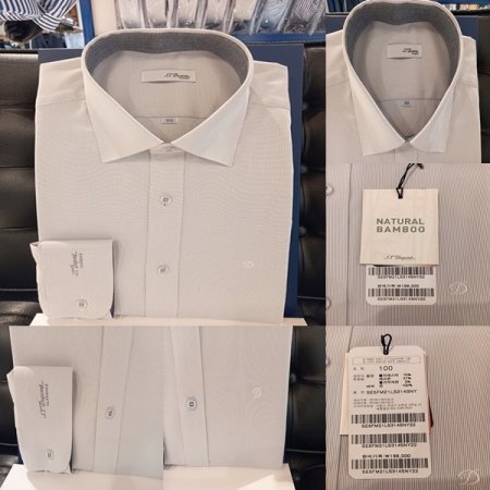 마이크로 줄도비 패턴의 뱀부소재셔츠