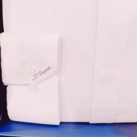 헤비한 트윌골감의 화이트 셔츠