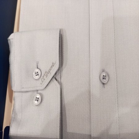 헤비한 트윌골감의 그레이 셔츠