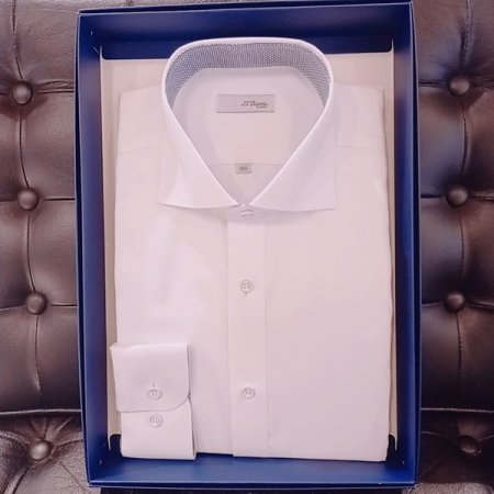 터치감이 소프트한 와이드카라셔츠