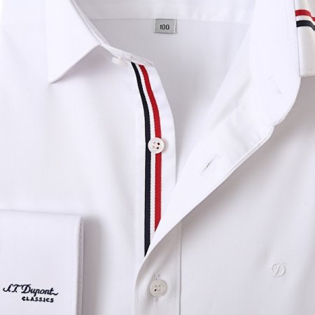 스트레치소재 화이트 슬림 셔츠