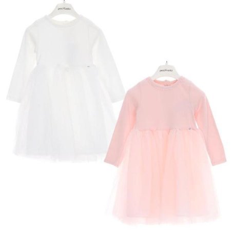 골지 망사 레이스 원피스