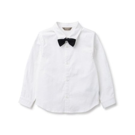 화이트 보타이 셔츠