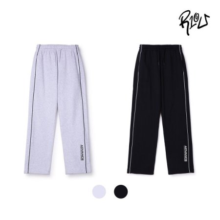 배색 파이핑 일자핏 트레이닝 팬츠