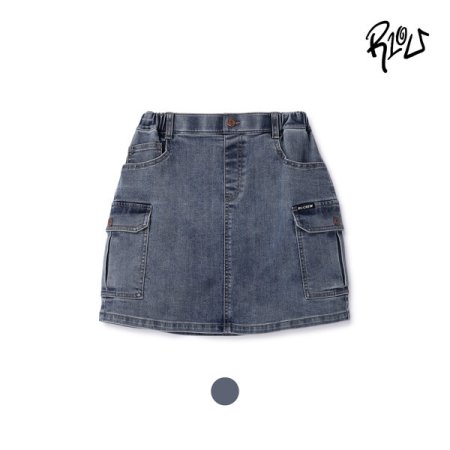 카고 포켓 데님 스커트