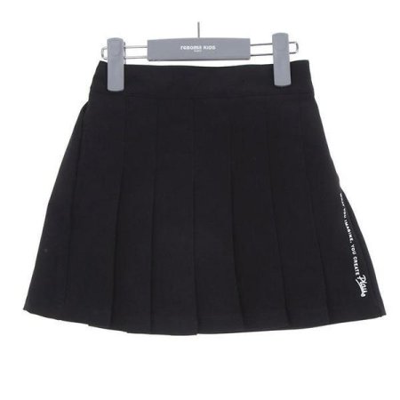 블랙 플리츠 스커트