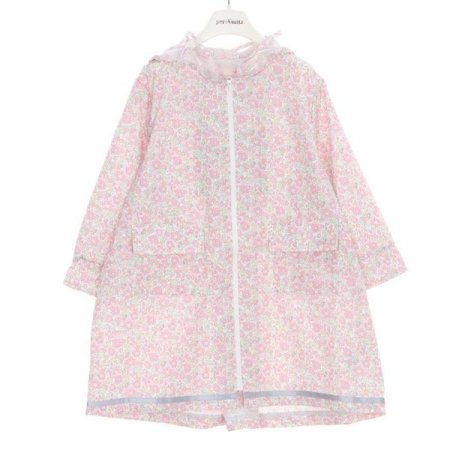 핑크 플라워 우비