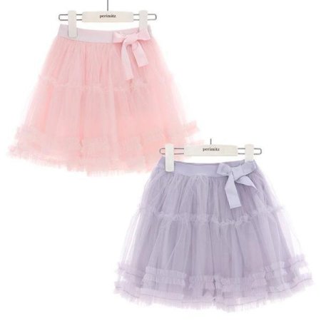 리본 샤 스커트