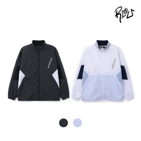 알텐유 컬러 블럭 바람막이 점퍼