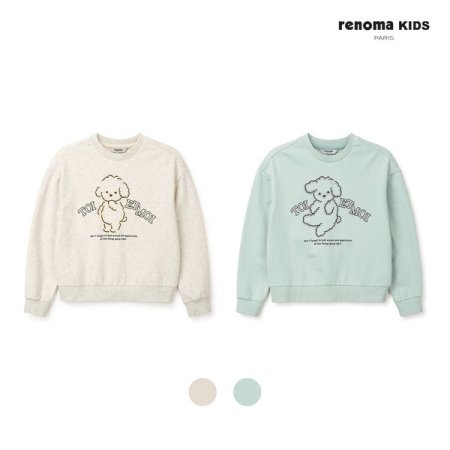 주니어 여아 그래픽 맨투맨