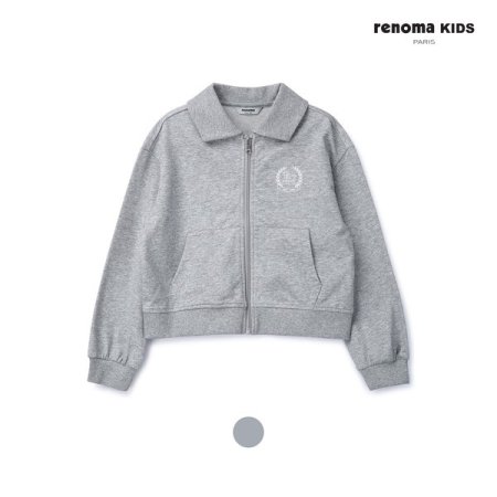 주니어 여아 카라 집업 점퍼