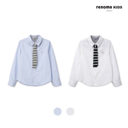 주니어 남아 샴브레이 셔츠