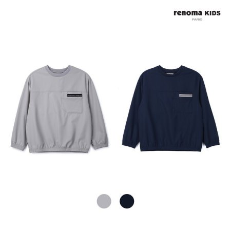 남아 포켓 사방 스판 맨투맨