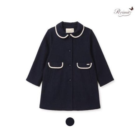 아동 여아 클래식 밀링지 가을 코트