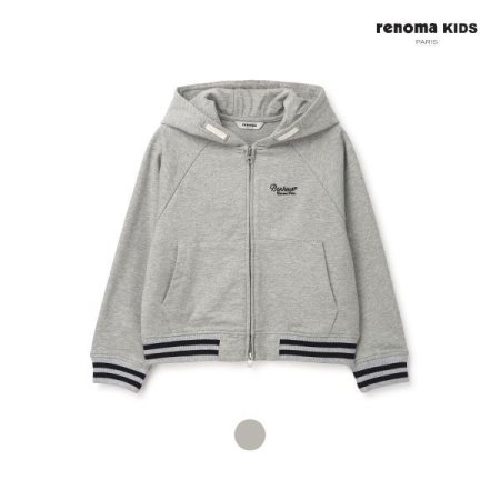 초등 여아 박시핏 후드 집업 점퍼