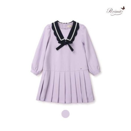 여아 퍼플 세일러 가을 원피스