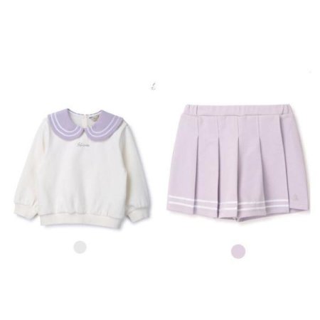 아동 여아 퍼플 상하복 세트