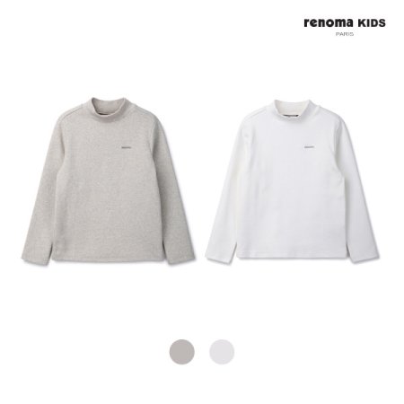 주니어 아동 기본 기모 반목 티셔츠