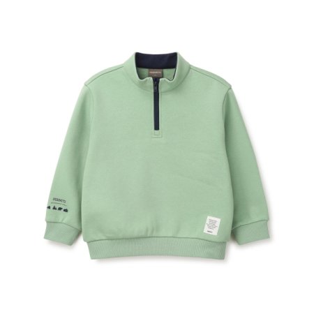 아동 겨울 반집업 기모 티셔츠