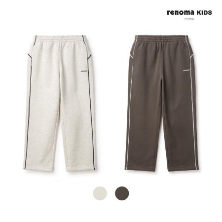 주니어 초등 기모 파이핑 배색 팬츠