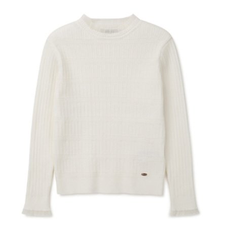 초등 여아 겨울 반목 골지 니트