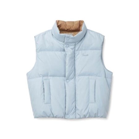 키즈 아동 배색 푸퍼 조끼