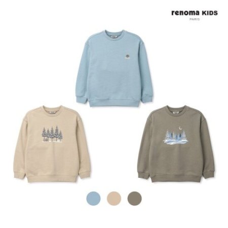 남아 베이직 그래픽 기모 맨투맨