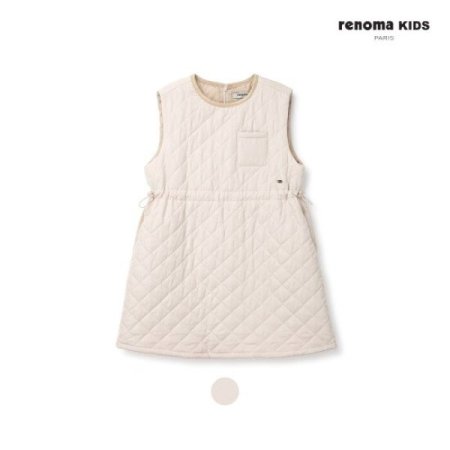 초등 여아 화섬 패딩 퀼팅 원피스