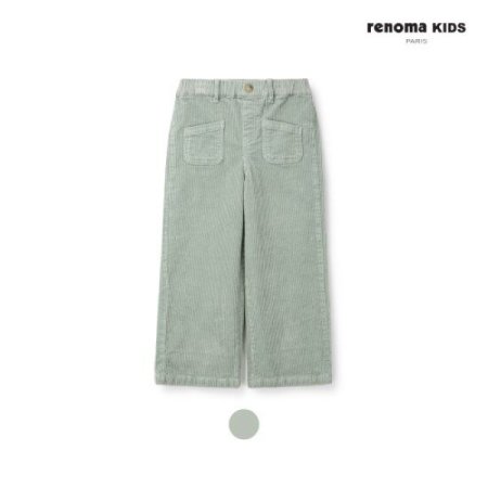 초등 여아 민트 코듀로이 바지