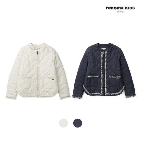 초등 여아 테잎 장식 패딩 점퍼