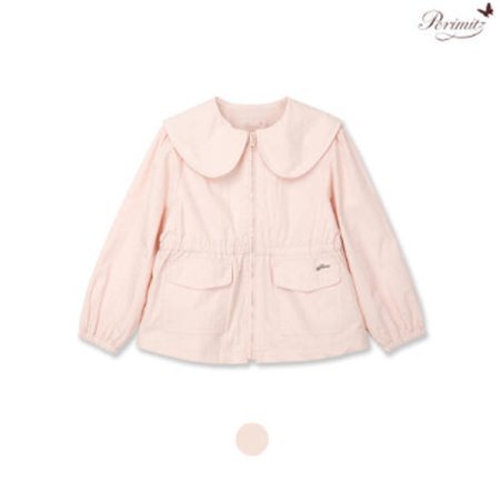 키즈 여아 빅카라 바람막이 점퍼