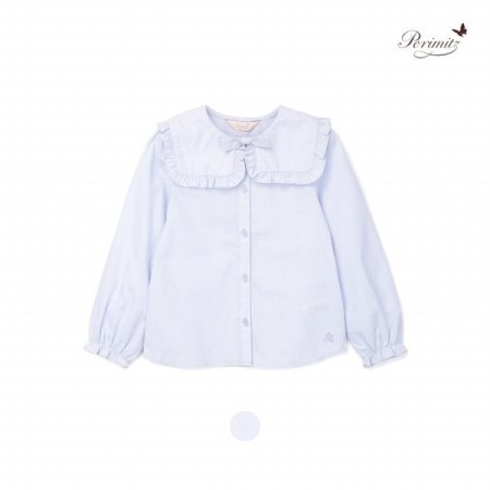 키즈 여아 스퀘어 카라 셔츠