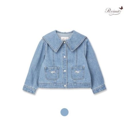 여아 세일러 카라 데님 자켓