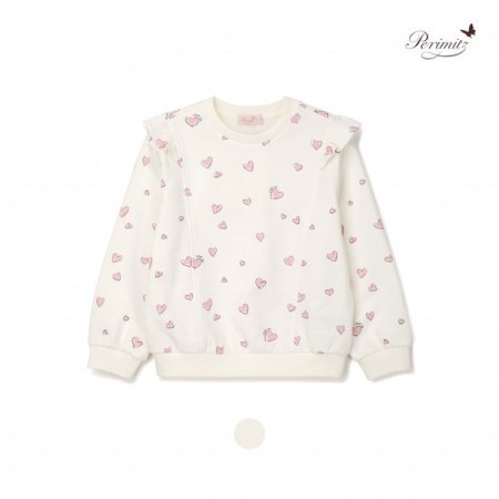 여아 핑키 하트 전판 맨투맨