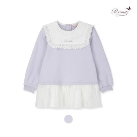 여아 레이스 롱 티셔츠