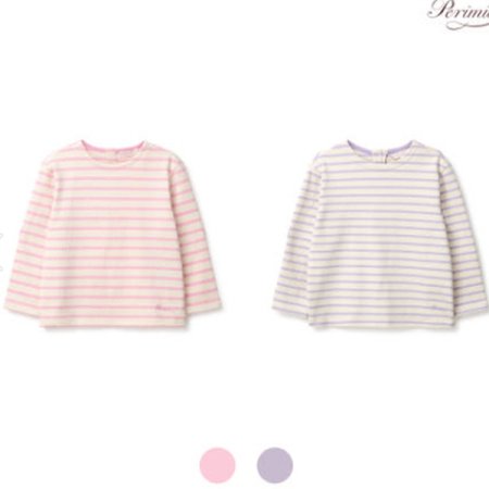 여아 러브 스트라이프 티셔츠