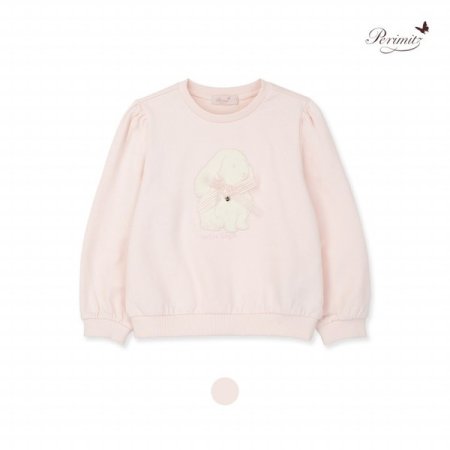 키즈 여아 리본 토끼 맨투맨