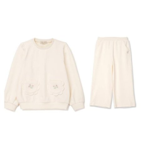 키즈 여아 테리 플라워 상하복 세트