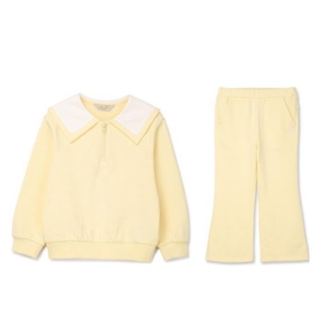 여아 배색 카라 상하복 세트