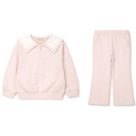 여아 화사한 카라 상하복 세트