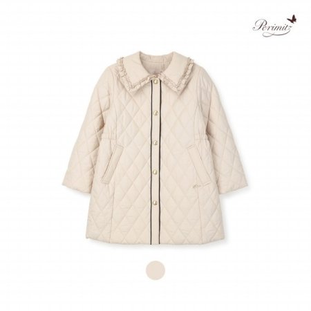 여아 프릴 카라 패딩 코트