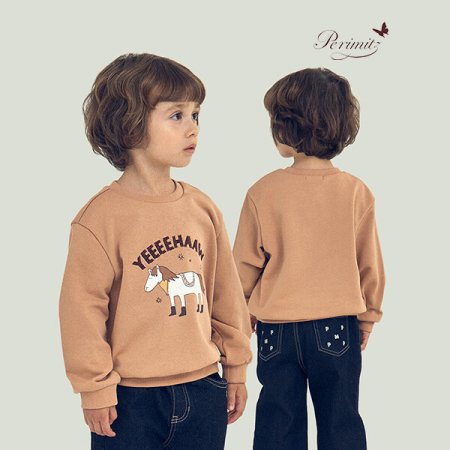 레베끌레 키즈 가을 그래픽 포인트 티셔츠