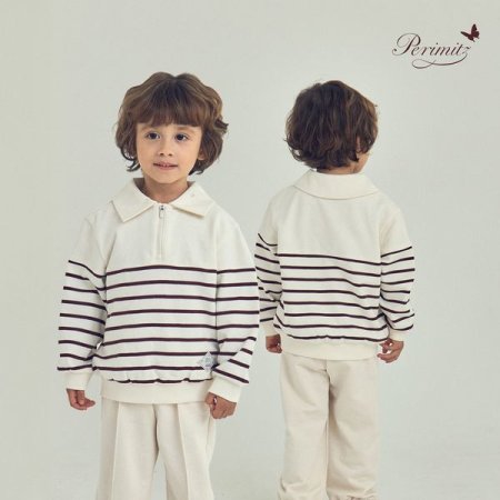 키즈 주니어 ST 반집업 티셔츠