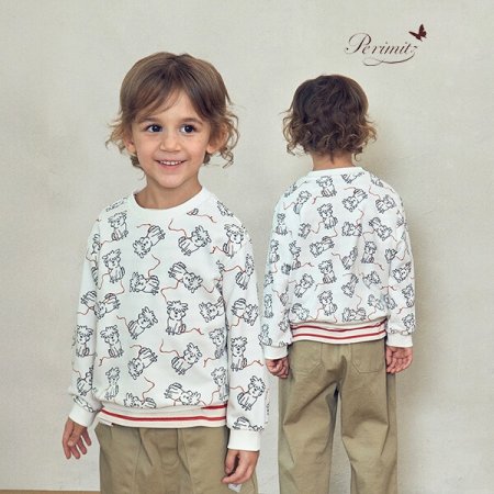 키즈 아동 강아지 전판 티셔츠