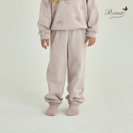 여아 핑크 셋업 조거 팬츠